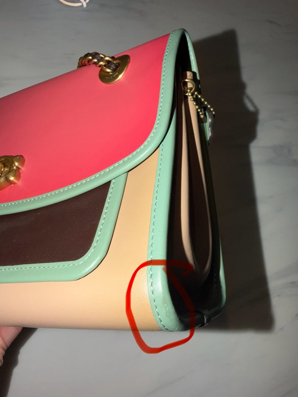Coach Madison Color-block Chain Bag - Picture 7 of 13